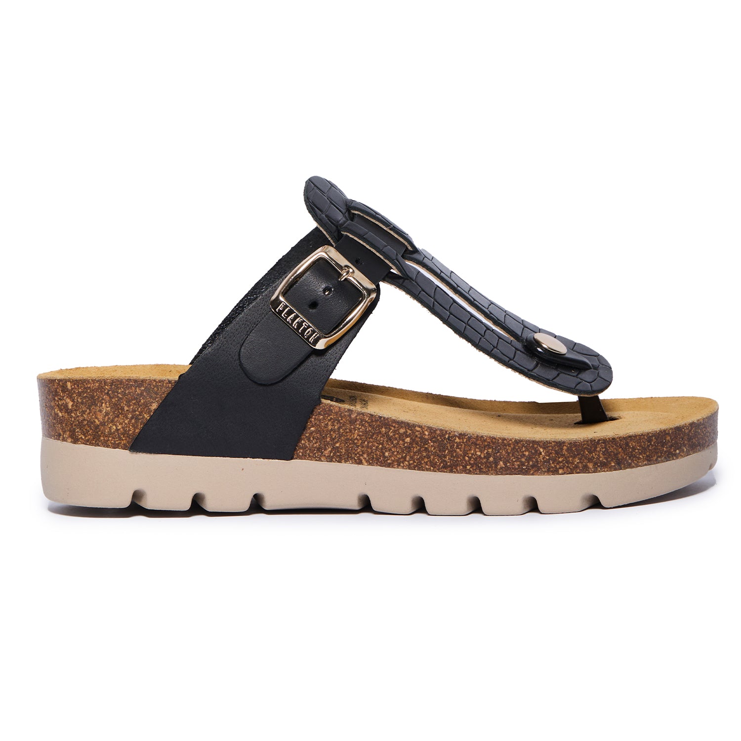 Plakton Thong Sandal – Carmella Black