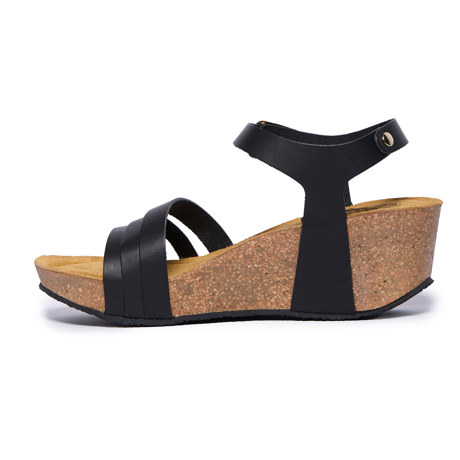 Plakton Platform Wedge Sandal – Willow Black
