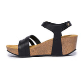 Plakton Platform Wedge Sandal – Willow Black