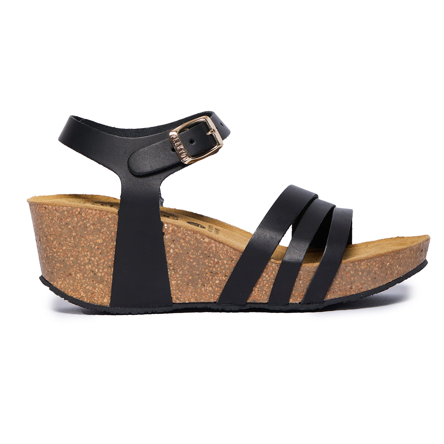Plakton Platform Wedge Sandal – Willow Black
