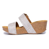 Plakton Platform Wedge Sandal – Wonder White