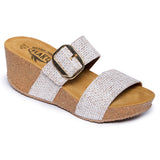 Plakton Platform Wedge Sandal – Wonder White