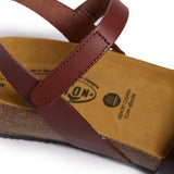 Plakton Platform Wedge Sandal – Lane Cream Brown Dark Brown Combo