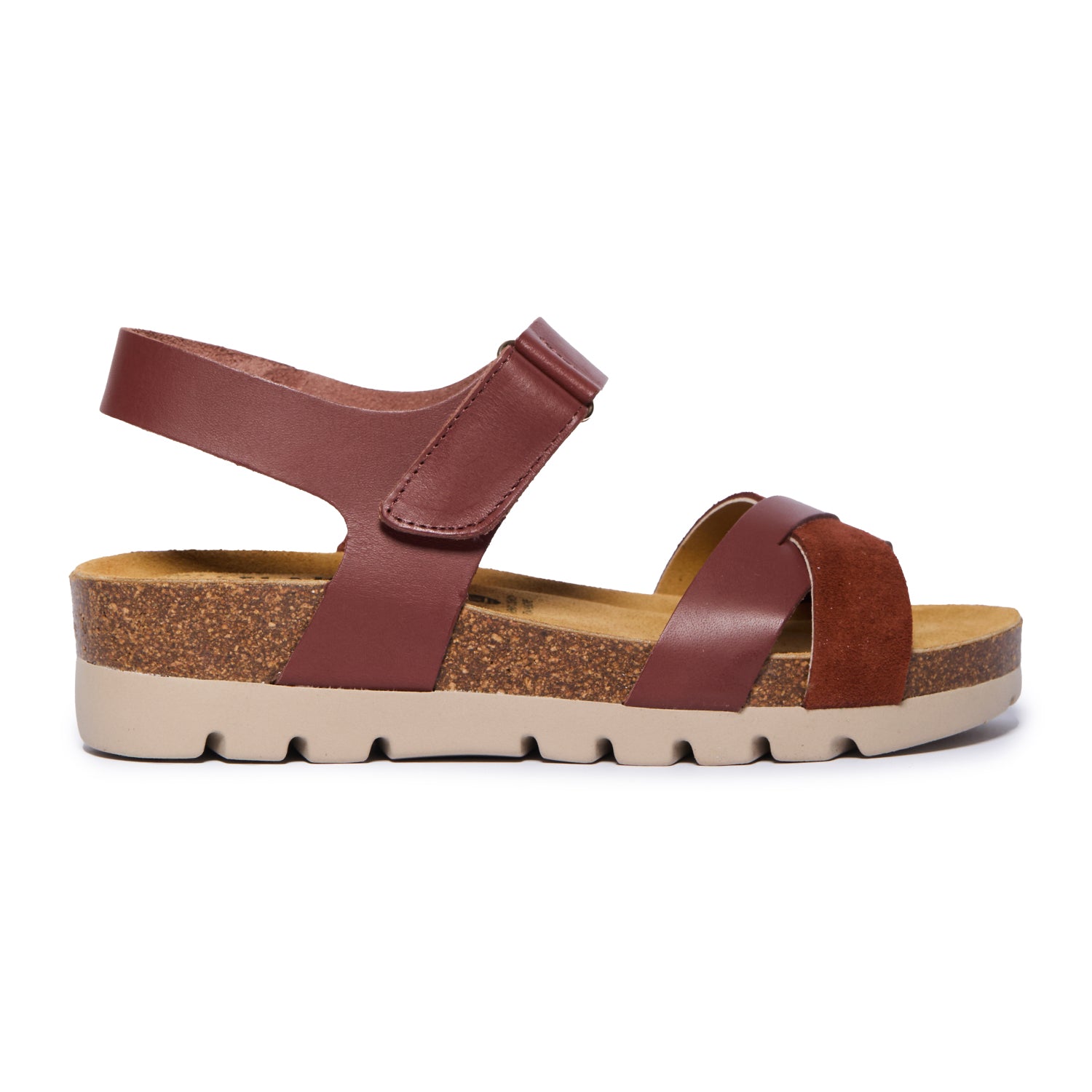 Plakton Platform Wedge Sandal – Camellia Burgundy