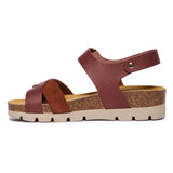 Plakton Platform Wedge Sandal – Camellia Burgundy