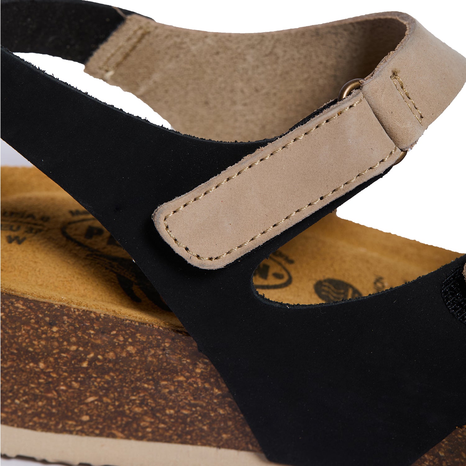 Plakton Platform Wedge Sandal – Ash Black Beige