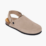 Plakton Clog – Blake Taupe Gray Suede