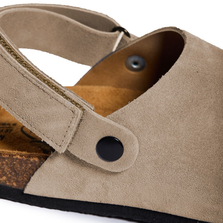 Plakton Clog – Blake Taupe Gray Suede