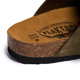 Plakton Clog – Brooke Dark Green Suede