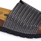 Plakton Flat Sandal – Celeste Metallic Nickel