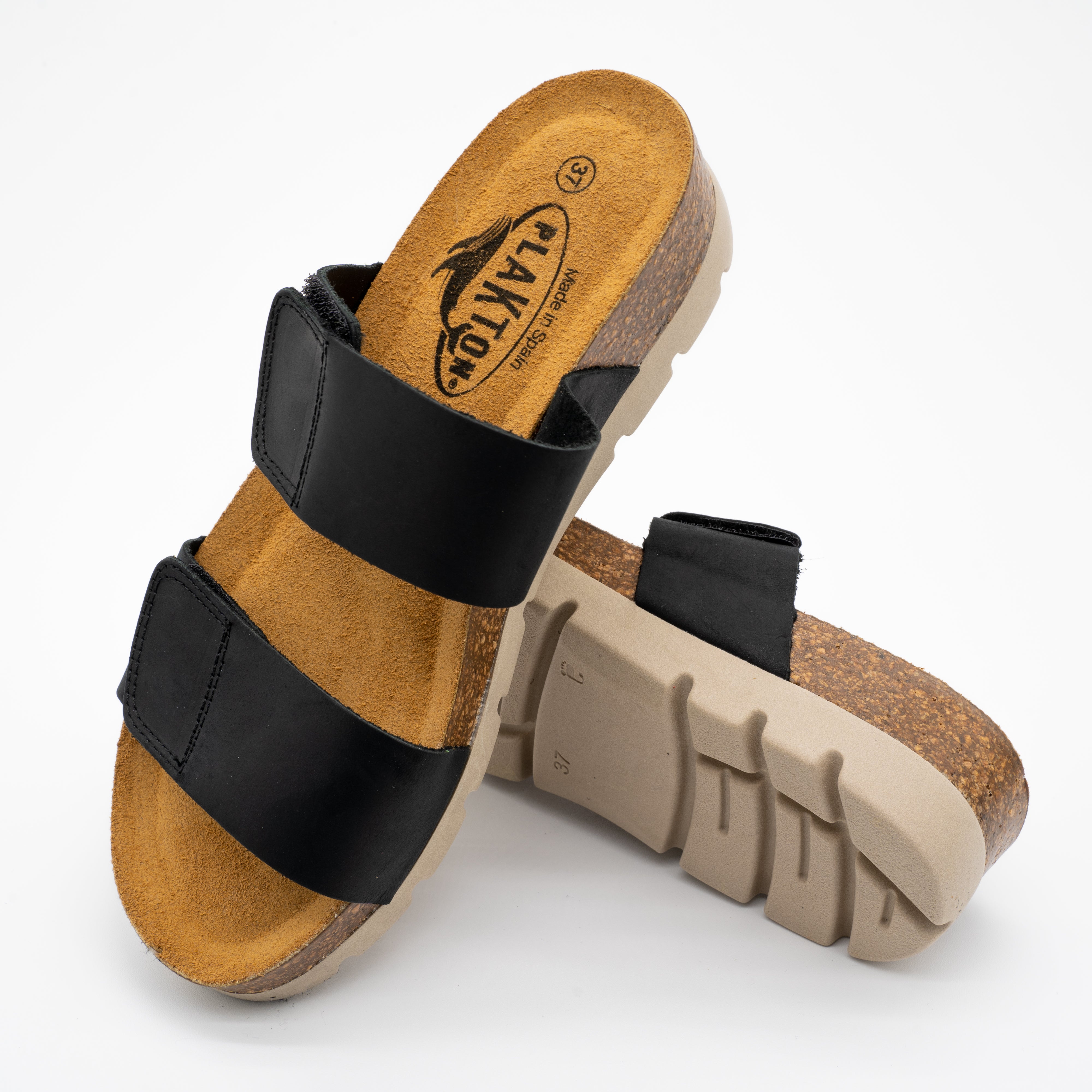 Plakton Two-Straps Sandal – Cult Black