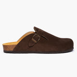 Blogg Clog in Dark Brown Suede