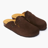 Blogg Clog in Dark Brown Suede