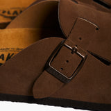 Blogg Clog in Dark Brown Suede