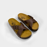 CP Baker Two-Strap Sandal in Brown