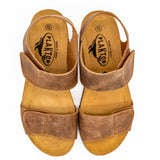 Compi Platform Sandal in Roble