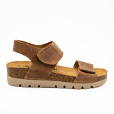 Compi Platform Sandal in Roble