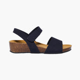 Plakton Platform Wedge Sandal - Luna Navy