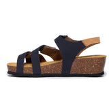 Ash Platform Sandal in Walnut Blue