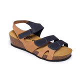 Ash Platform Sandal in Walnut Blue