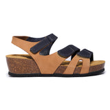 Ash Platform Sandal in Walnut Blue