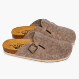 Blogg Clog in Beige Wool Felt