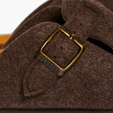 Blogg Clog in Brown Wool Felt