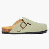 Blogg Clog in Mint Suede