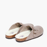 Plakton Clog – Blogg Beige Wool Felt