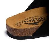 Plakton Clog – Brooke Black Suede