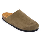 Plakton Clog – Brooke Dark Green Suede