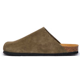 Plakton Clog – Brooke Dark Green Suede