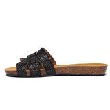Sandale plate Fiji noire