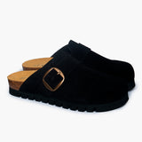 Bell Black Suede