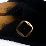 Bell Black Suede