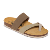Plakton Flat Sandal – Bloom Tan Tabaco Light Green