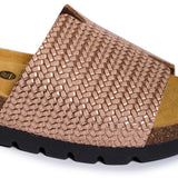 Plakton Flat Sandal – Celeste Metallic Salmon