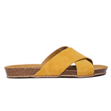 Plakton Flat Sandal – Faro Yellow Suede