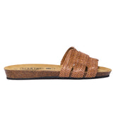 Sandales plates Fiji marron clair