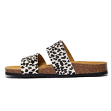 Plakton Two-Straps Sandal – Brynn Leopard Pony Print