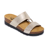 Plakton Two-Straps Sandal – Clarissa Gold Crinkle