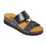 Plakton Two-Straps Sandal – Clarissa Pewter Crinkle