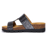 Plakton Two-Straps Sandal – Clarissa Pewter Crinkle
