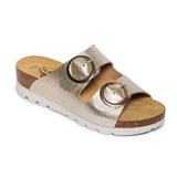 Plakton Two-Straps Sandal – Cora Metallic Gold